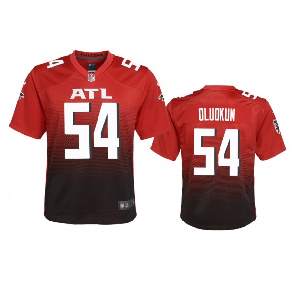 Youth Atlanta Falcons Foyesade Oluokun Red 2020 2n...