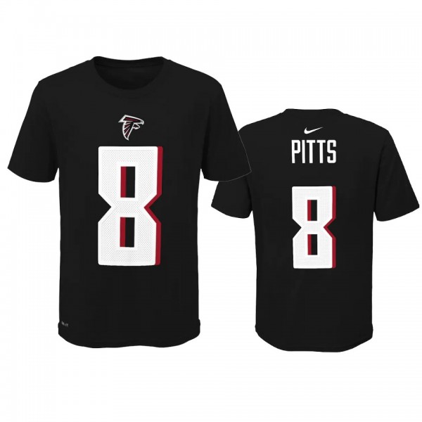Youth Atlanta Falcons Kyle Pitts Black Player Prid...