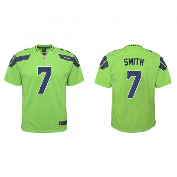 Youth Geno Smith Seattle Seahawks Green Alternate Game Jersey