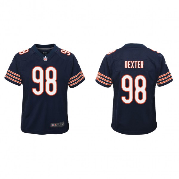 Youth Chicago Bears Gervon Dexter Navy 2023 NFL Dr...