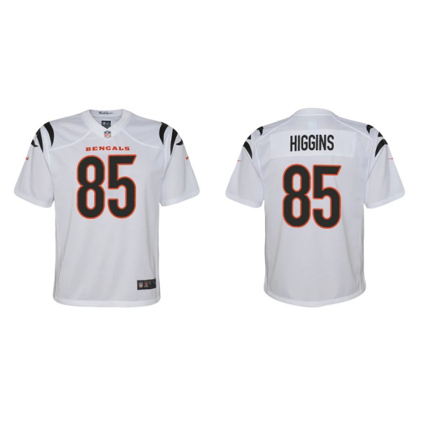 Youth Higgins Bengals White Game Jersey