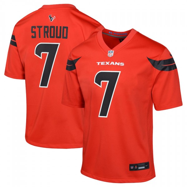 Youth Houston Texans C.J. Stroud Red Alternate Game Jersey