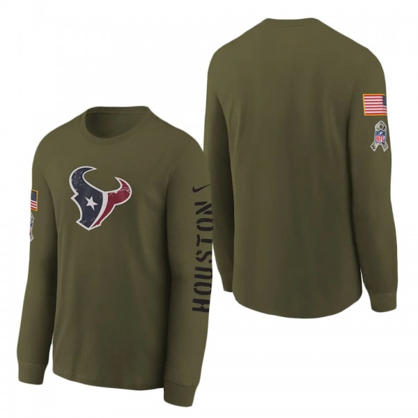 Youth Houston Texans Olive 2022 Salute To Service ...