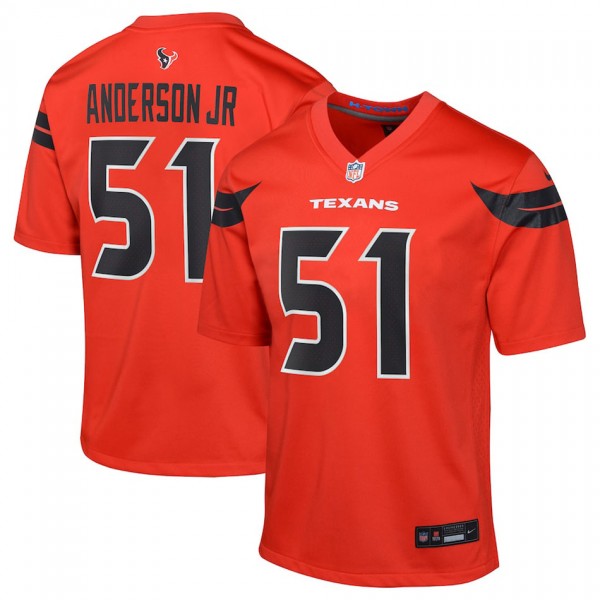 Youth Houston Texans Will Anderson Jr. Red Alternate Game Jersey
