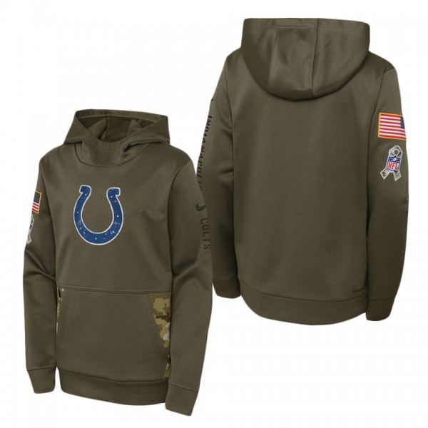 Youth Indianapolis Colts Olive 2022 Salute To Serv...
