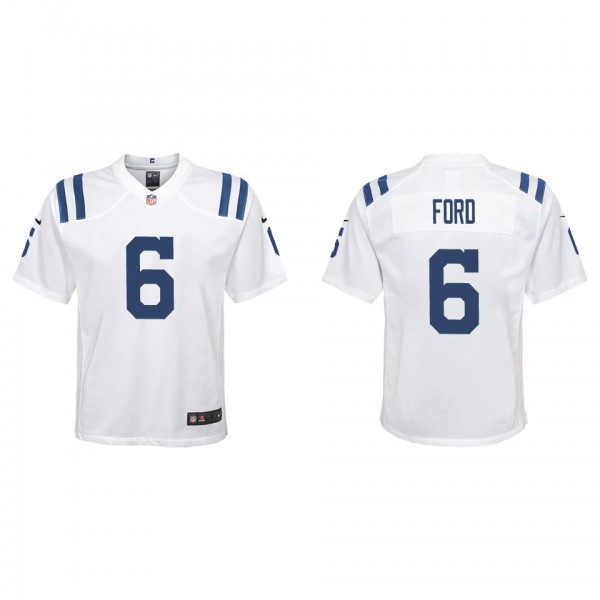Youth Indianapolis Colts Isaiah Ford White Game Je...