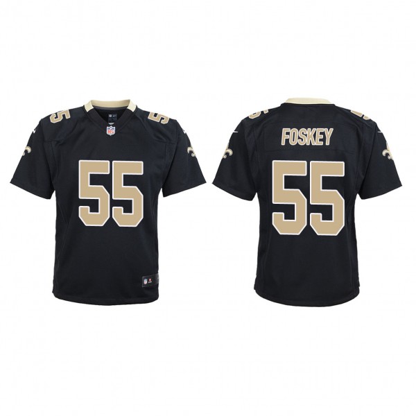 Youth New Orleans Saints Isaiah Foskey Black 2023 ...