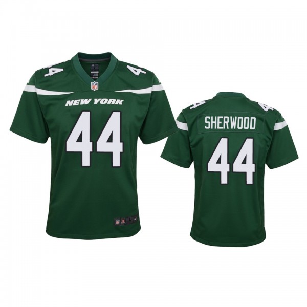 Youth Jets Jamien Sherwood Green Game Jersey