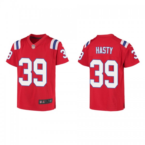 Youth New England Patriots JaMycal Hasty Red Game ...