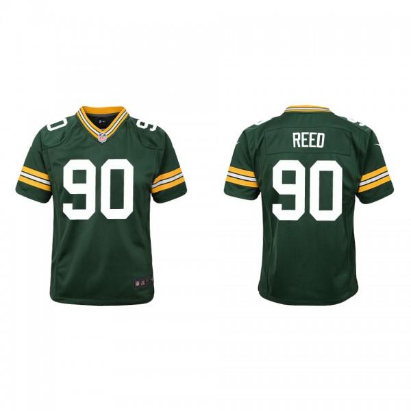 Youth Green Bay Packers Jarran Reed Green Game Jer...
