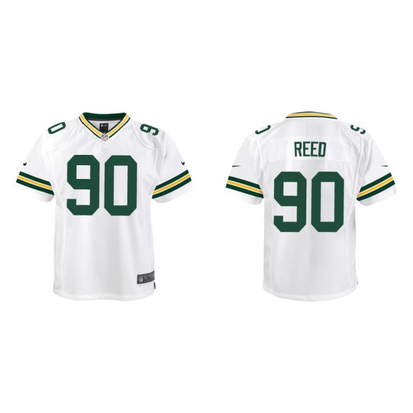 Youth Green Bay Packers Jarran Reed White Game Jer...