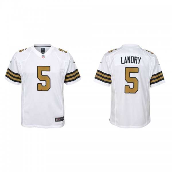 Youth New Orleans Saints Jarvis Landry White Alter...