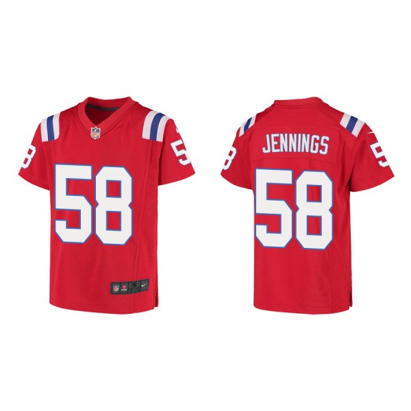Youth Jennings Patriots Red Game Jersey