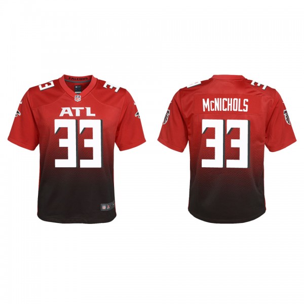Youth Atlanta Falcons Jeremy McNichols Red Alterna...