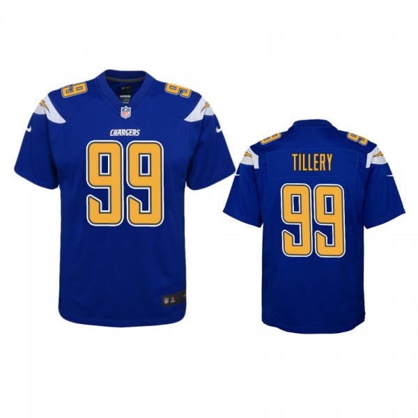 Los Angeles Chargers Jerry Tillery Royal Color Rus...