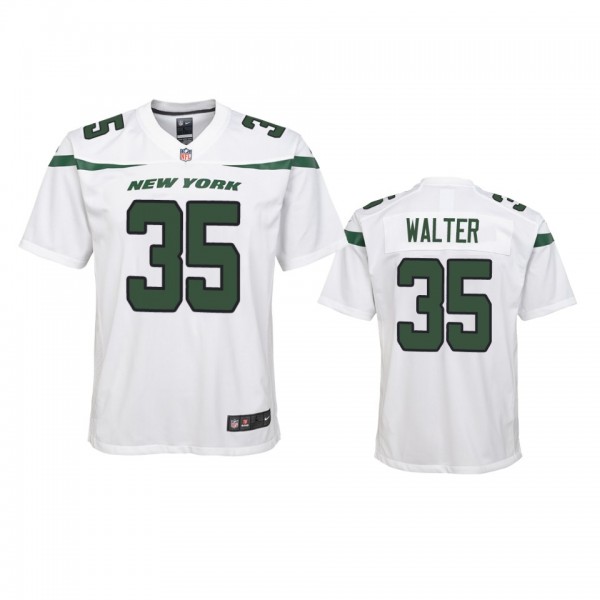 Youth Jets Austin Walter White Game Jersey