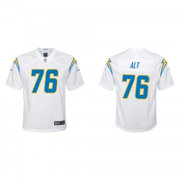 Youth Joe Alt Los Angeles Chargers White Game Jers...