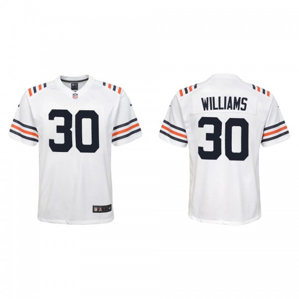 Youth Joejuan Williams Chicago Bears White Classic...