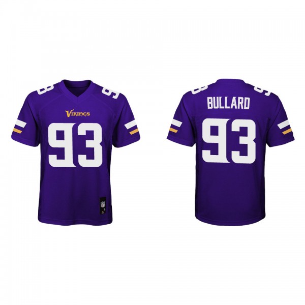 Youth Minnesota Vikings Jonathan Bullard Purple Ga...