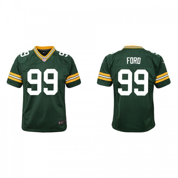 Youth Green Bay Packers Jonathan Ford Green Game Jersey