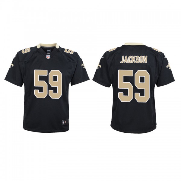 Youth New Orleans Saints Jordan Jackson Black Game...
