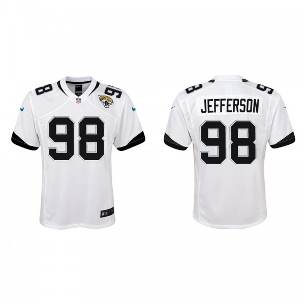 Youth Jordan Jefferson Jacksonville Jaguars White ...