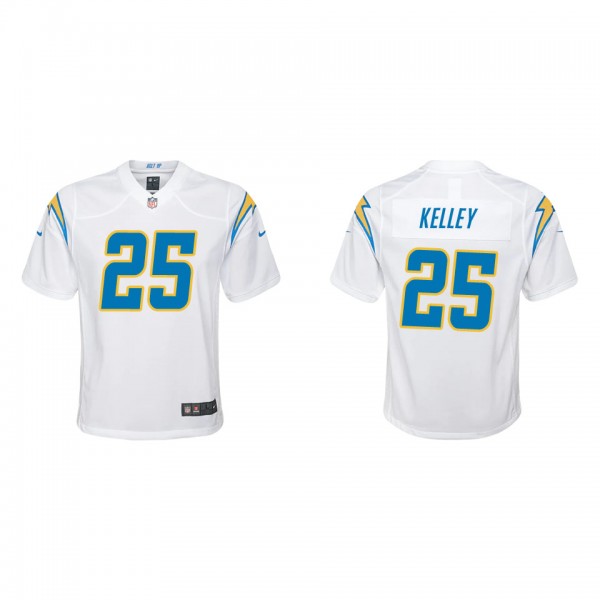 Youth Los Angeles Chargers Joshua Kelley White Game Jersey