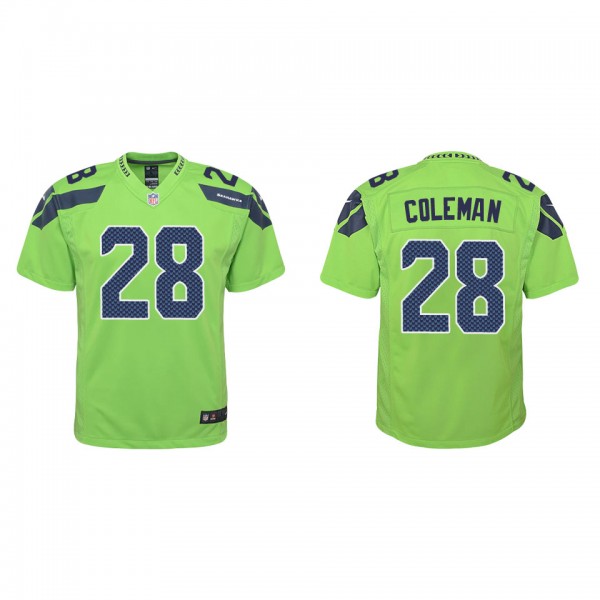 Youth Seattle Seahawks Justin Coleman Green Altern...