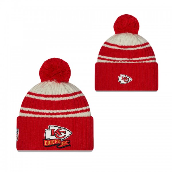 Youth Kansas City Chiefs Cream Red 2022 Sideline S...