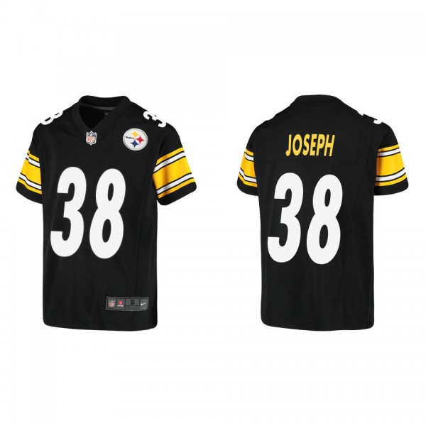 Youth Pittsburgh Steelers Karl Joseph Black Game Jersey
