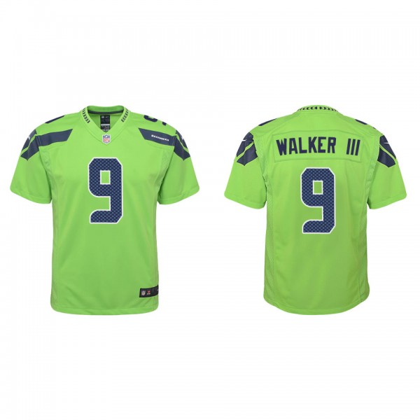 Youth Kenneth Walker III Seattle Seahawks Green Al...