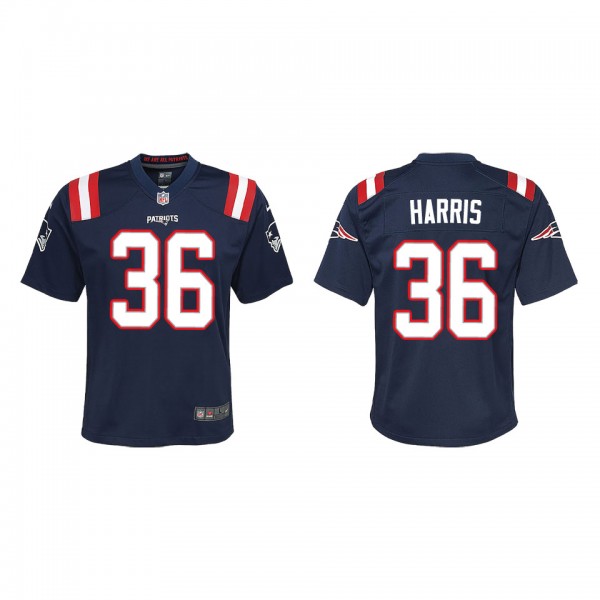 Youth New England Patriots Kevin Harris Navy Game ...