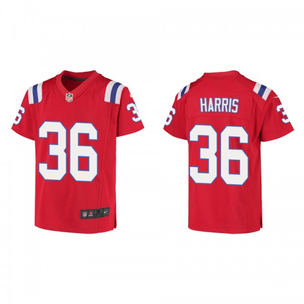 Youth New England Patriots Kevin Harris Red Game J...