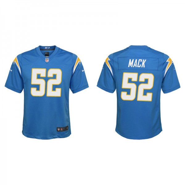 Youth Los Angeles Chargers Khalil Mack Powder Blue...