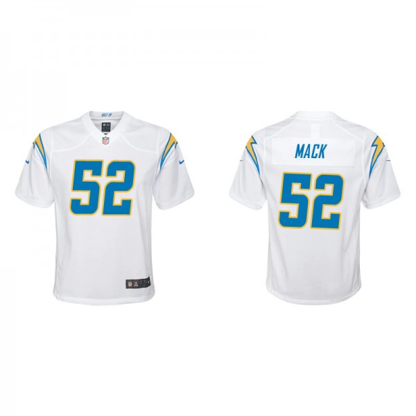Youth Los Angeles Chargers Khalil Mack White Game ...