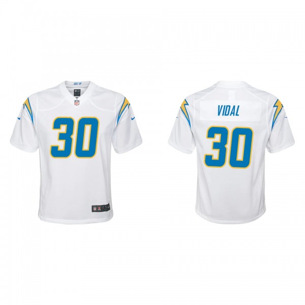 Youth Kimani Vidal Los Angeles Chargers White Game...