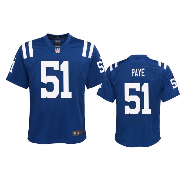 Youth Indianapolis Colts Kwity Paye Royal Game Jer...