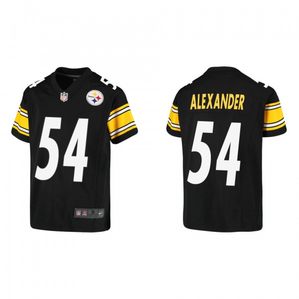 Youth Pittsburgh Steelers Kwon Alexander Black Gam...