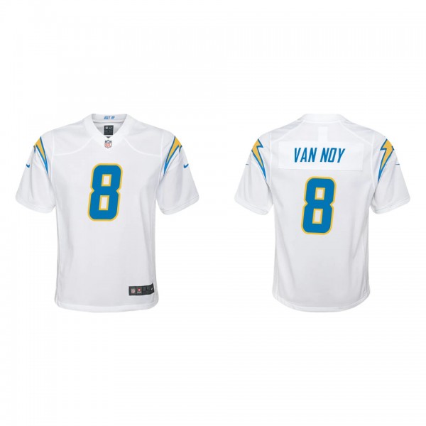 Youth Los Angeles Chargers Kyle Van Noy White Game...