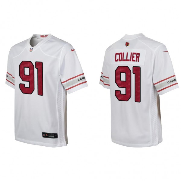 Youth Arizona Cardinals L.J. Collier White Game Jersey