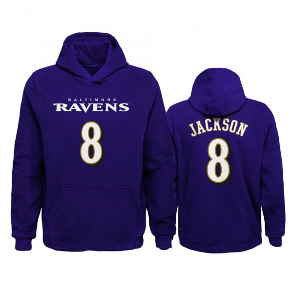 Baltimore Ravens Lamar Jackson Purple Mainliner Na...