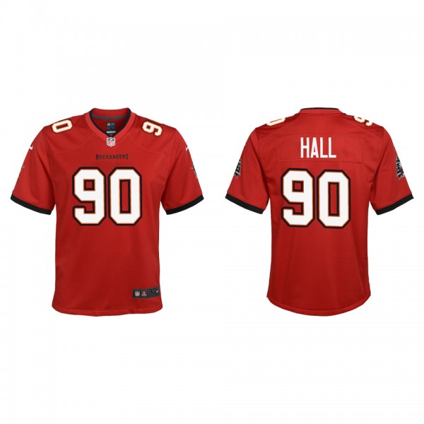 Youth Tampa Bay Buccaneers Logan Hall Red 2022 NFL...