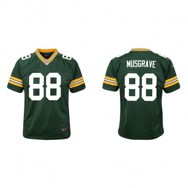 Youth Green Bay Packers Luke Musgrave Green 2023 N...