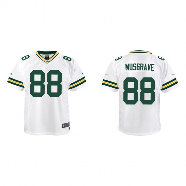 Youth Green Bay Packers Luke Musgrave White 2023 N...