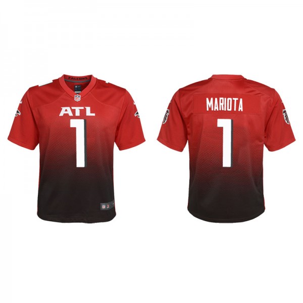 Youth Atlanta Falcons Marcus Mariota Red Alternate...