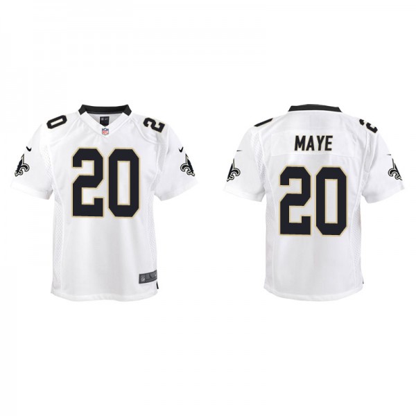 Youth New Orleans Saints Marcus Maye White Game Je...