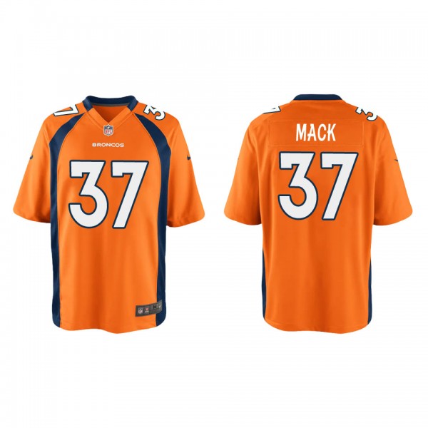 Youth Denver Broncos Marlon Mack Orange Game Jerse...