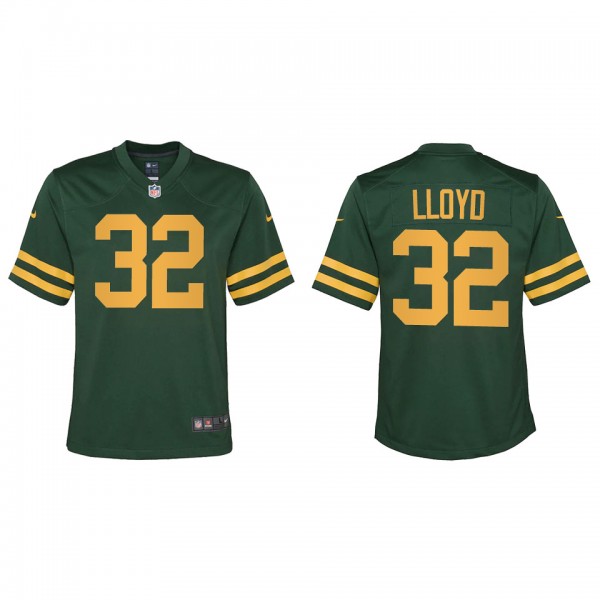Youth MarShawn Lloyd Green Bay Packers Green Alternate Game Jersey