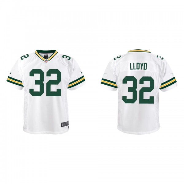 Youth MarShawn Lloyd Green Bay Packers White Game ...