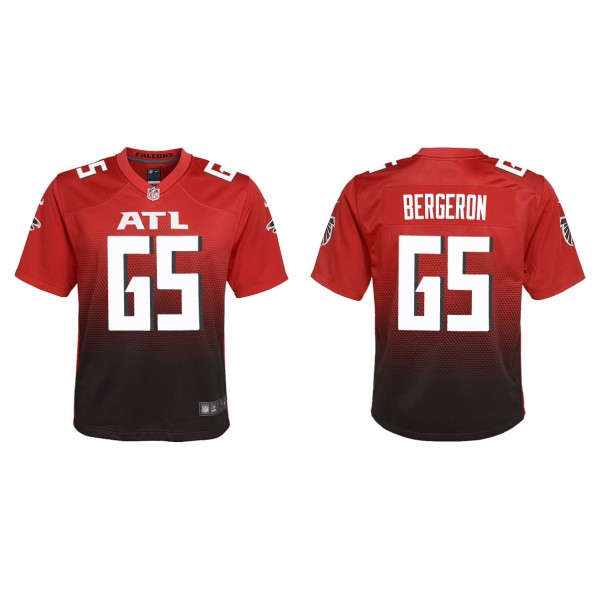 Youth Atlanta Falcons Matthew Bergeron Red 2023 NF...